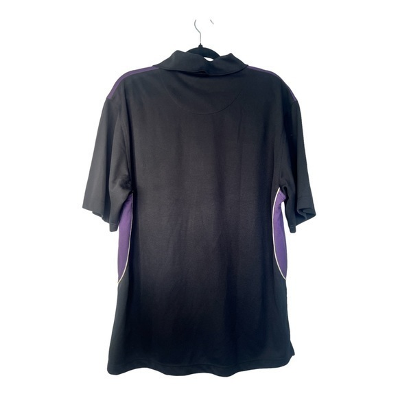 Grand Slam Golf Mens Polo Large Black with Purple Accents Polyester - Picture 4 of 4